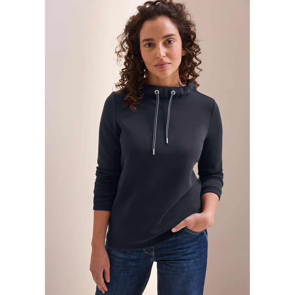 Cecil Langarmshirt Mit Funnelneck