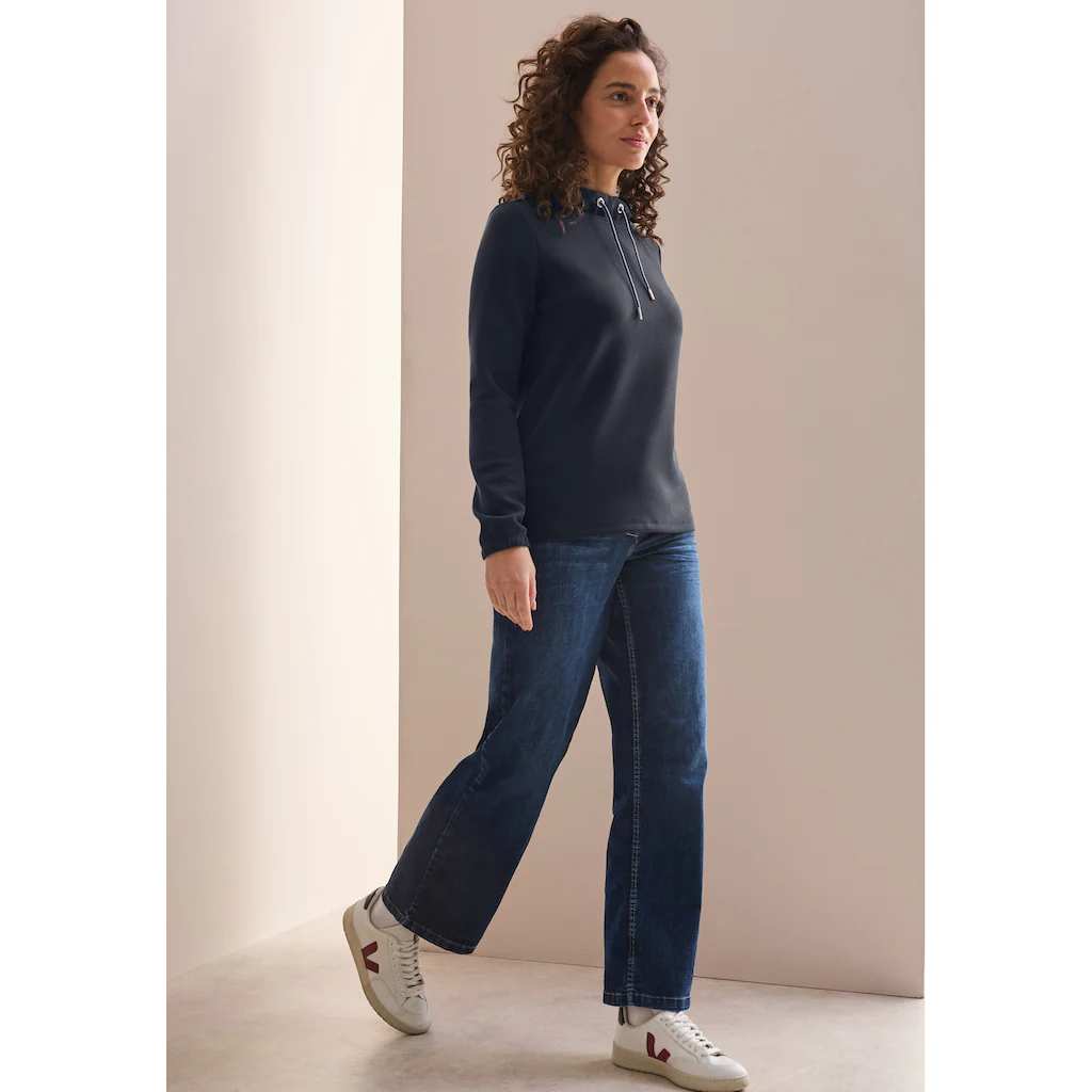 Cecil Langarmshirt Mit Funnelneck