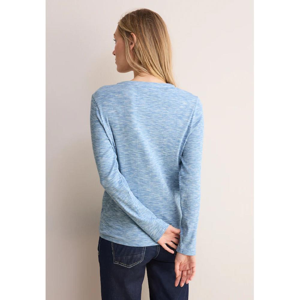 Cecil Langarmshirt Mit Rippstruktur
