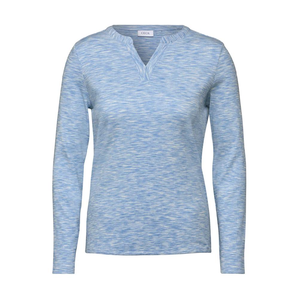 Cecil Langarmshirt Mit Rippstruktur