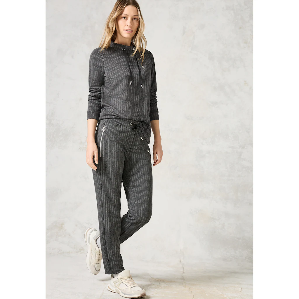 Cecil Langarmshirt Mit Stehkragen