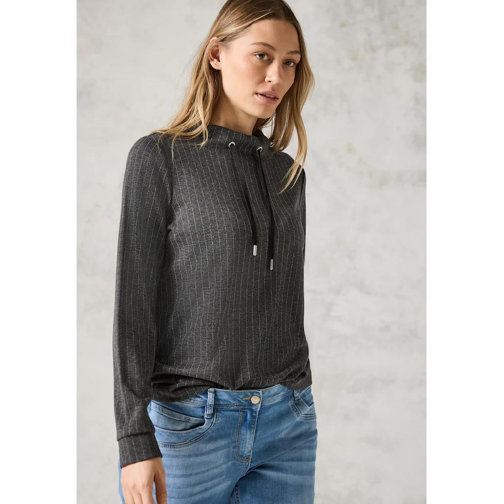 Cecil Langarmshirt mit Stehkragen