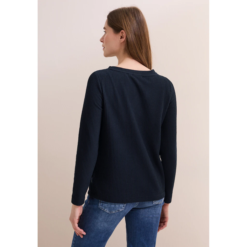 Cecil Langarmshirt Mit Struktur