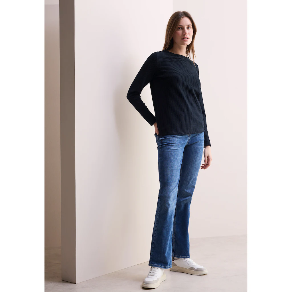 Cecil Langarmshirt Mit Struktur