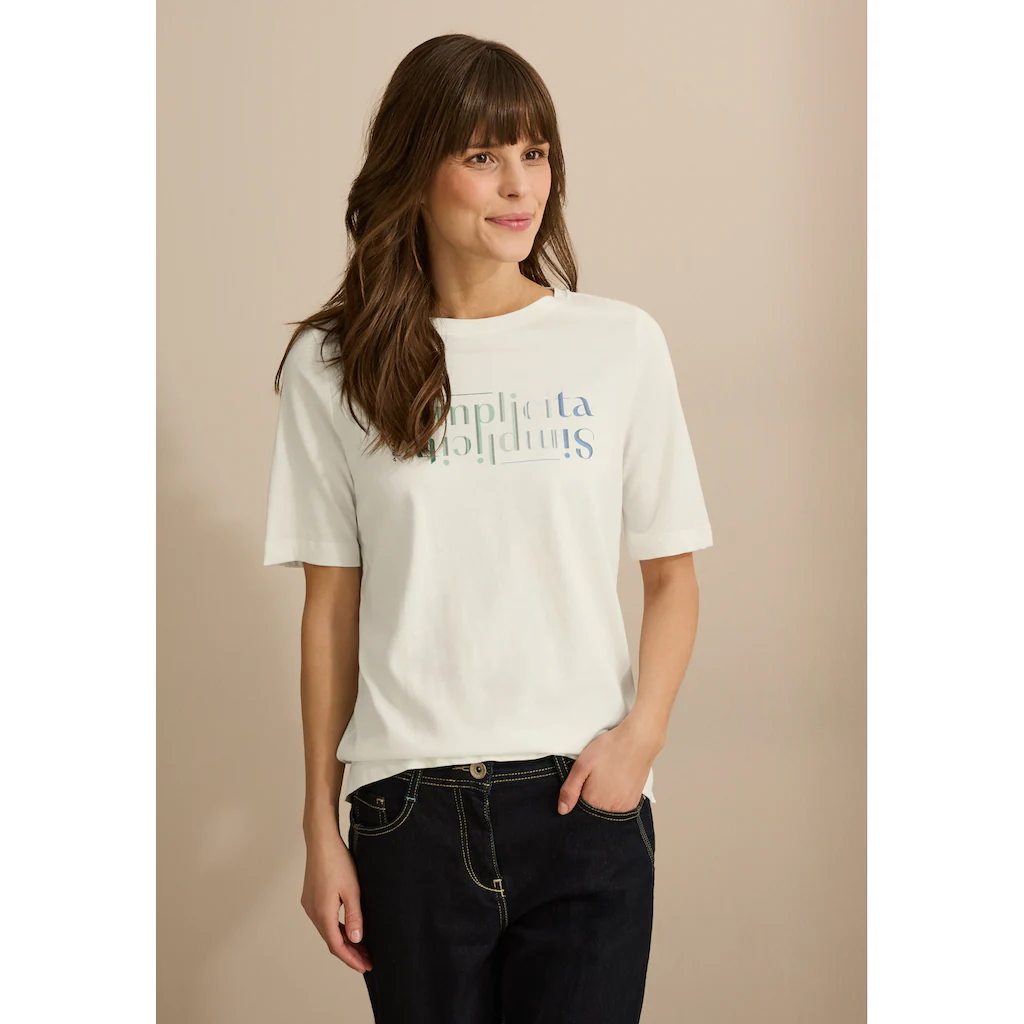 Cecil Print-Shirt aus reiner Baumwolle