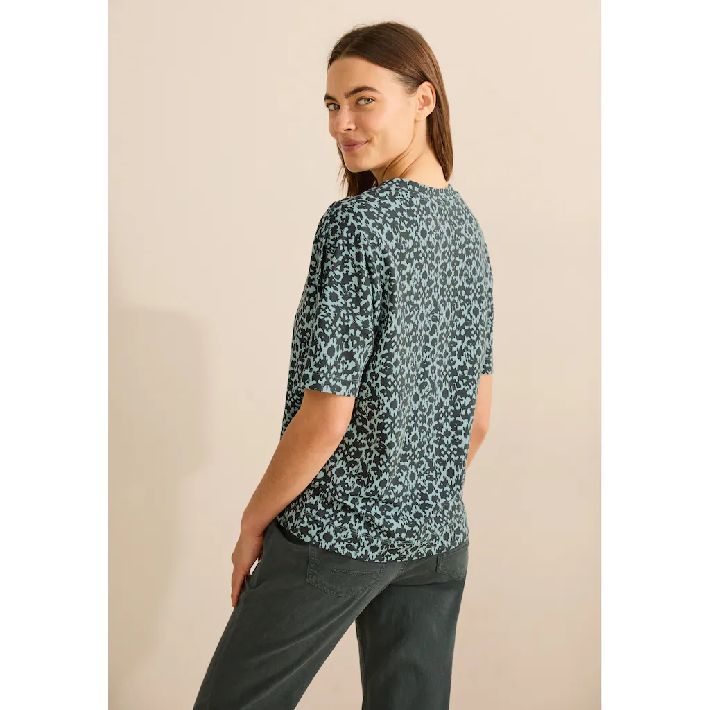 Cecil Print-Shirt Mit Minimal Muster