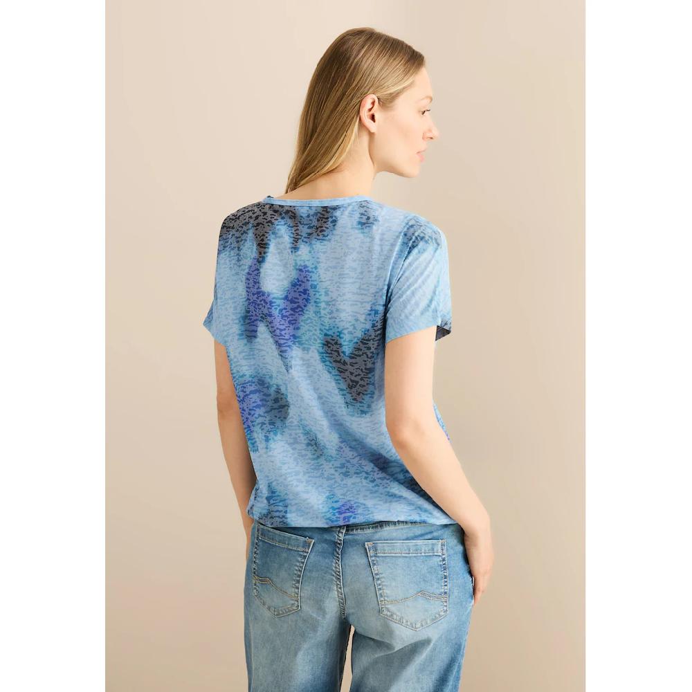 Cecil Print-Shirt Mit Schriftzug
