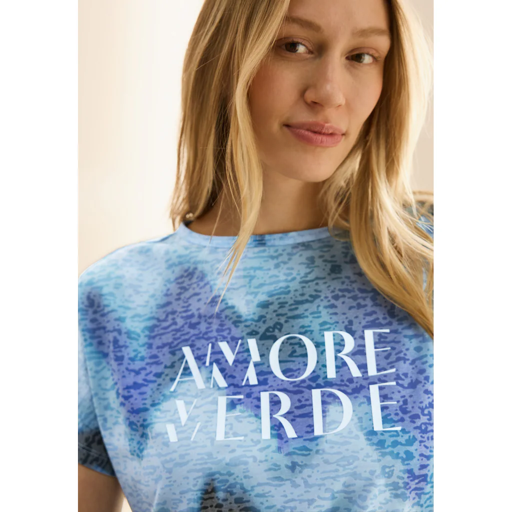 Cecil Print-Shirt mit Schriftzug