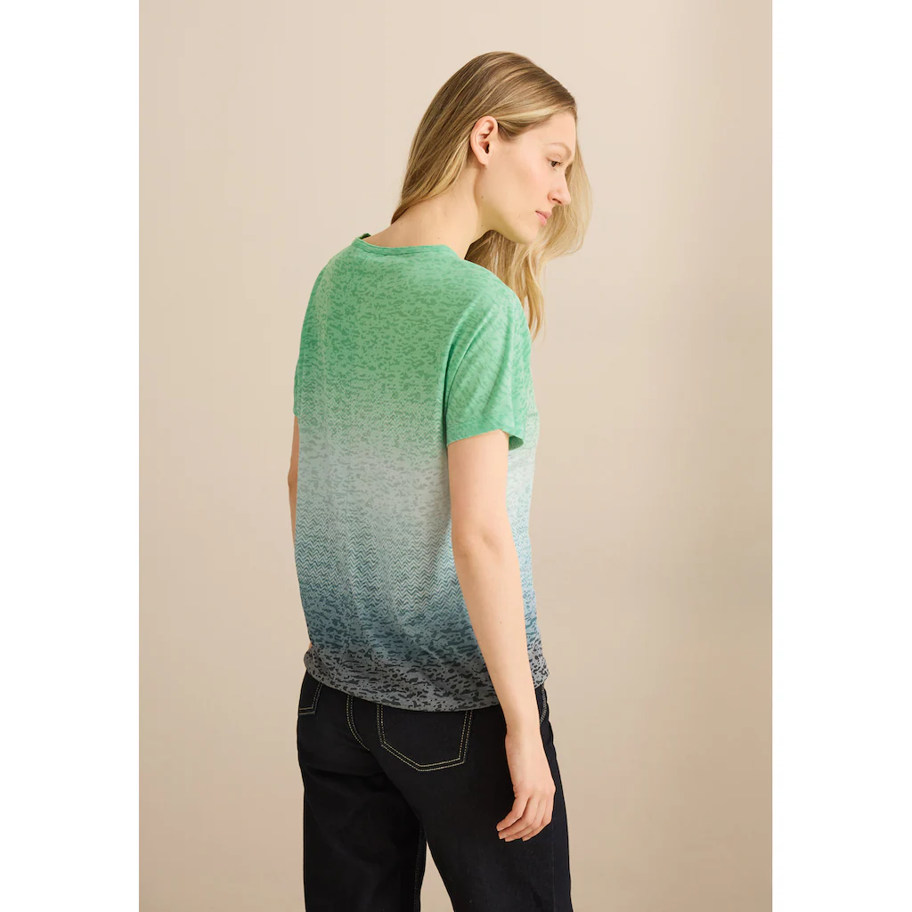 Cecil Print-Shirt Mit U-Boot-Ausschnitt