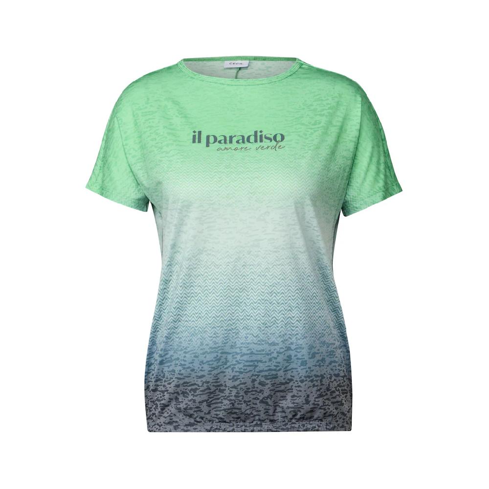 Cecil Print-Shirt Mit U-Boot-Ausschnitt