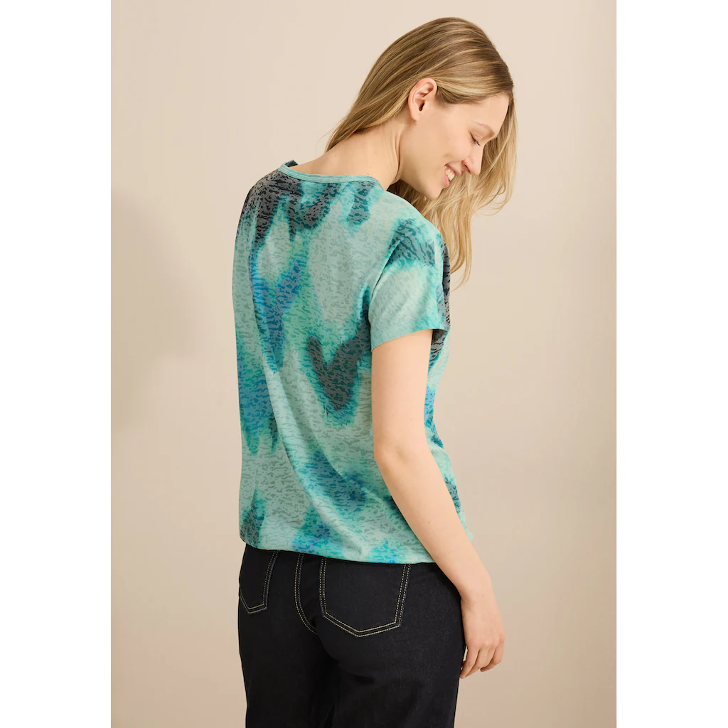 Cecil Print-Shirt Mit U-Boot-Ausschnitt