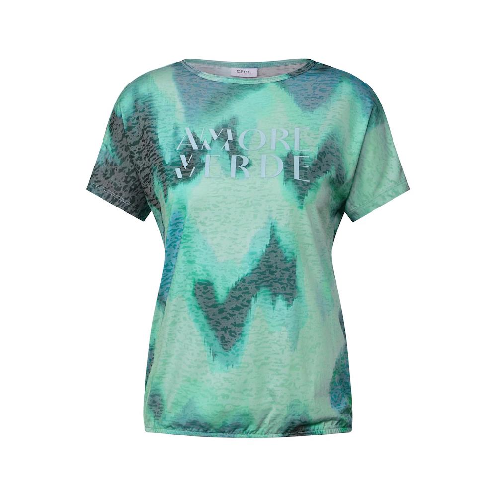 Cecil Print-Shirt Mit U-Boot-Ausschnitt