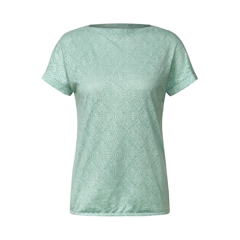 Cecil Print-Shirt Mit U-Boot-Ausschnitt