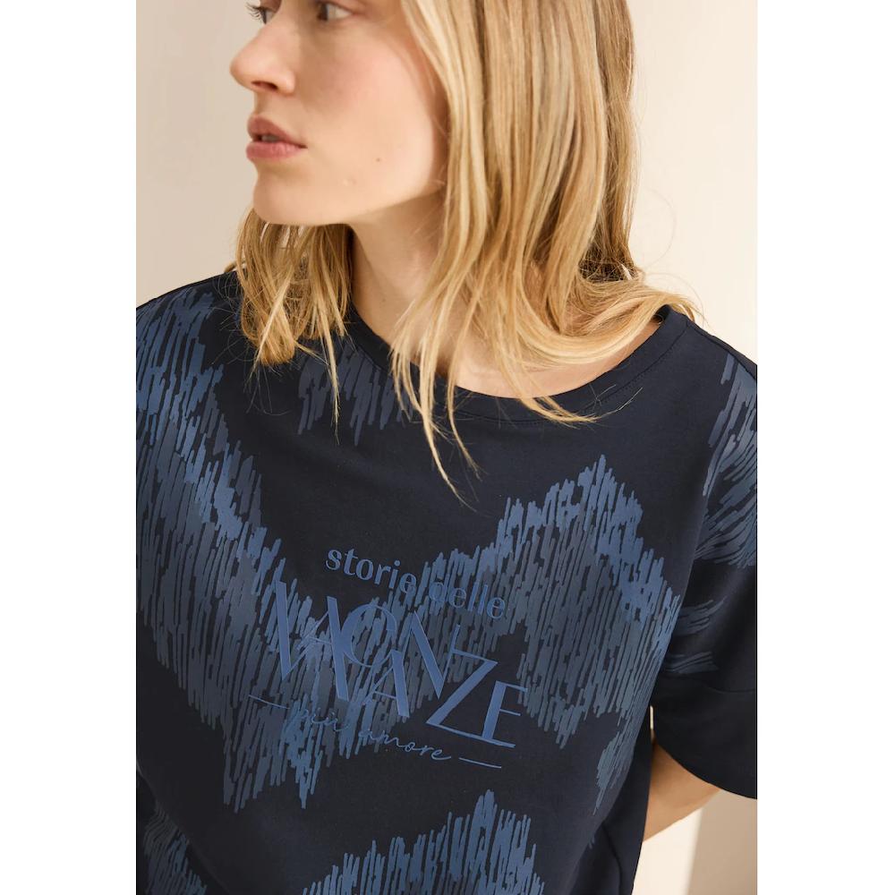 Cecil Print-Shirt Mit Wording