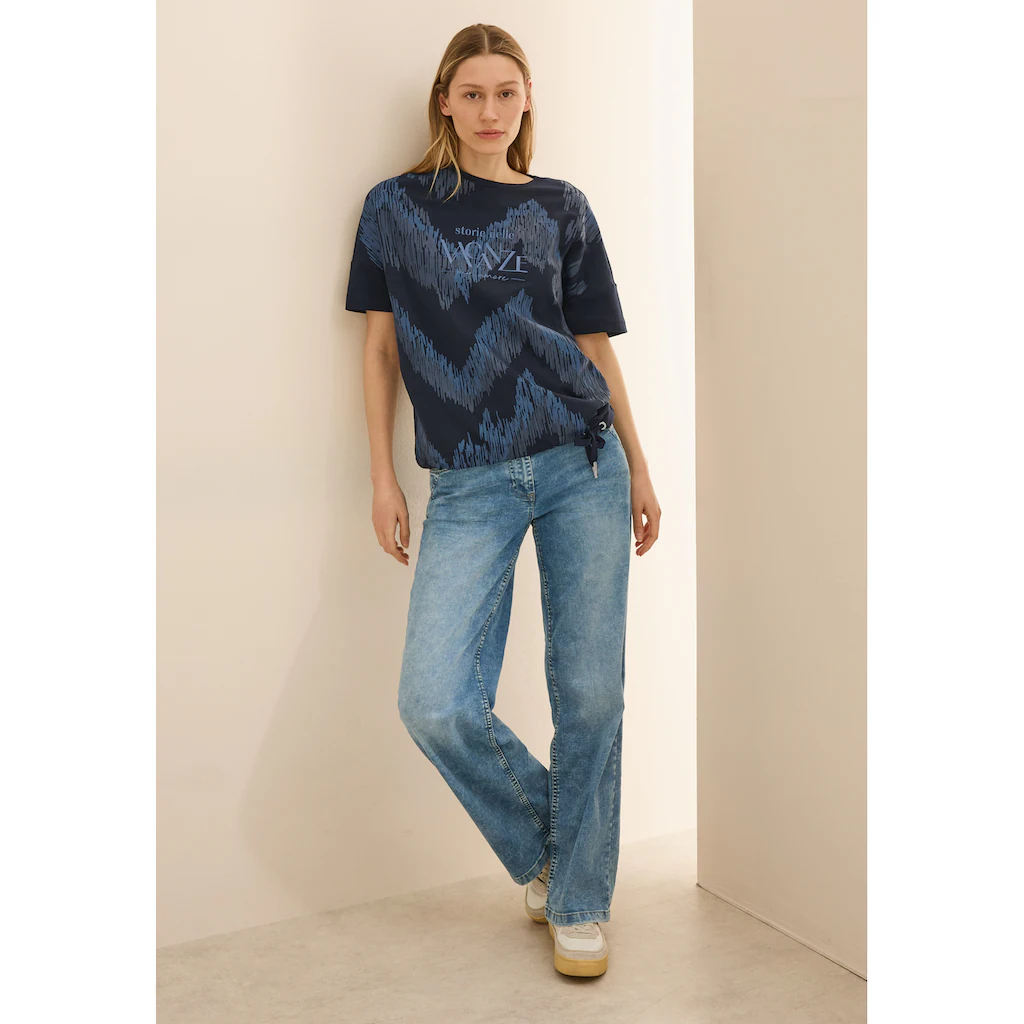 Cecil Print-Shirt Mit Wording
