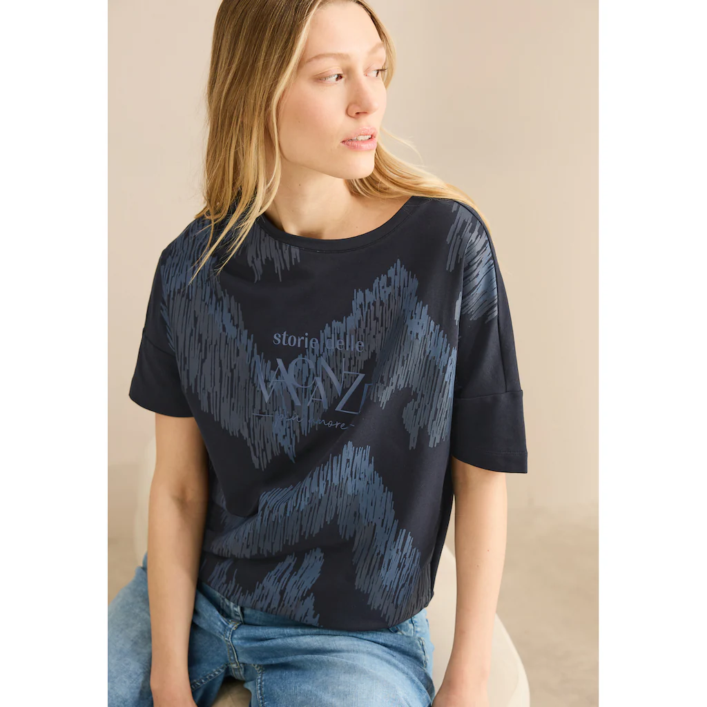Cecil Print-Shirt mit Wording