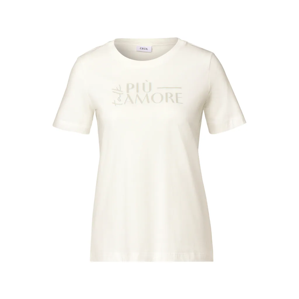 Cecil Rundhalsshirt Aus Reiner Baumwolle