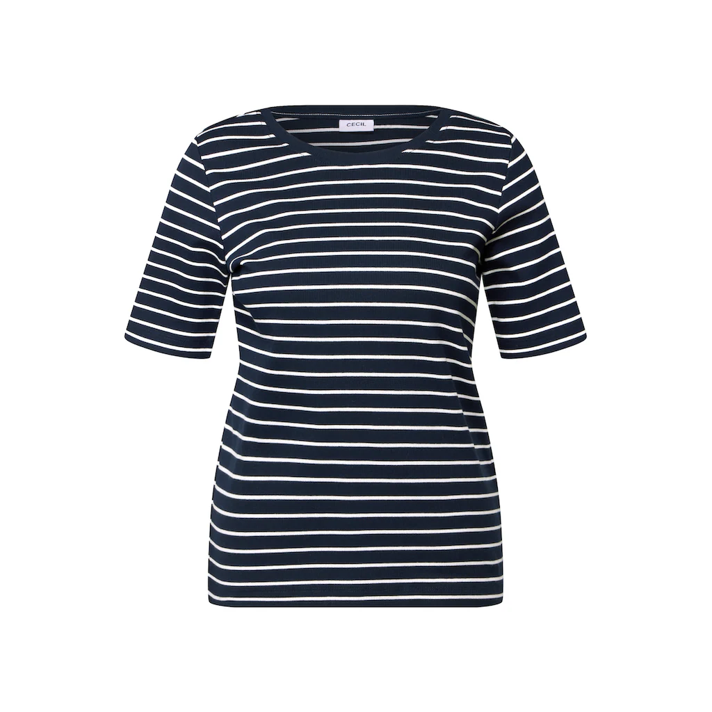Cecil Rundhalsshirt Mit Rundhalsausschnitt