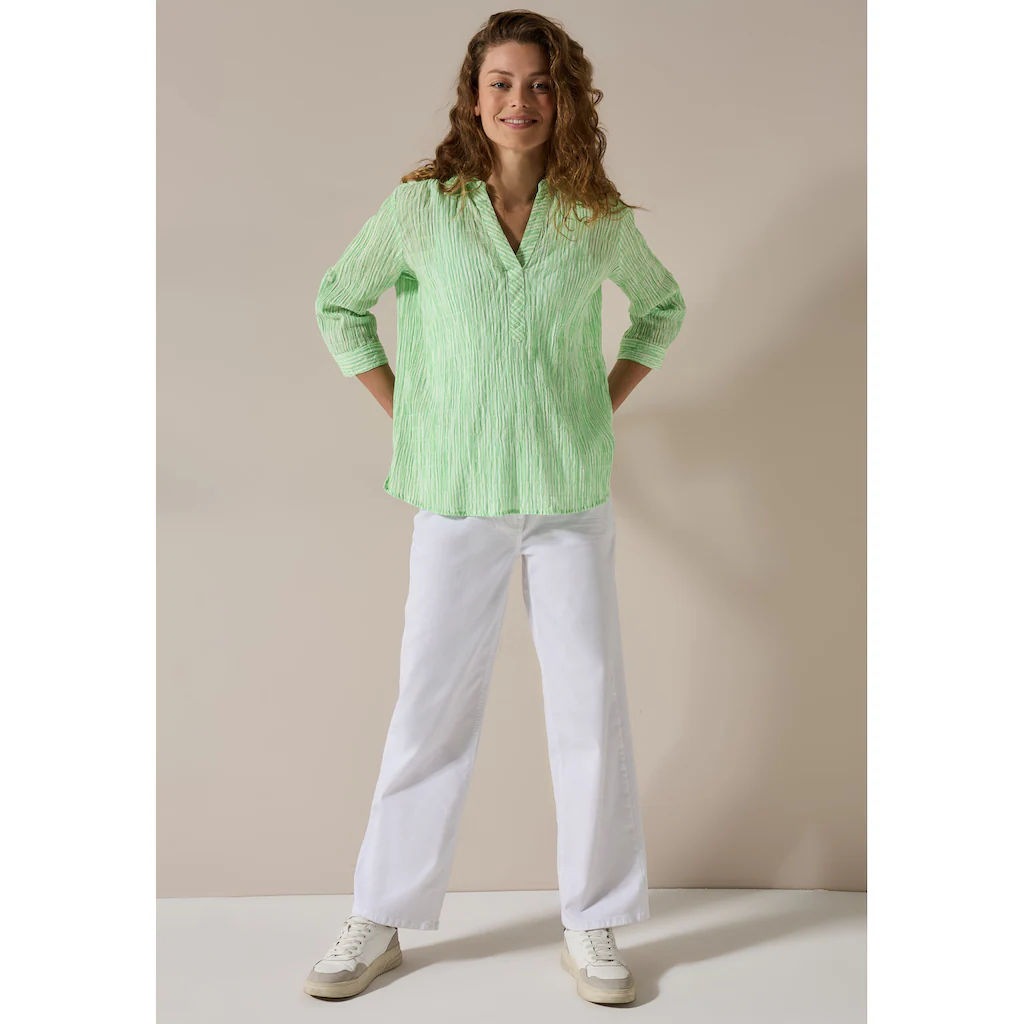 Cecil Shirtbluse Aus Baumwolle Mit Stretchanteil