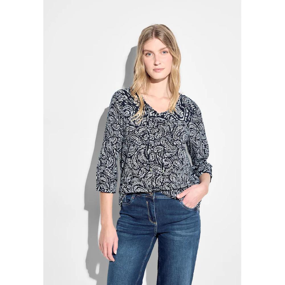 Cecil Shirtbluse aus reiner Baumwolle