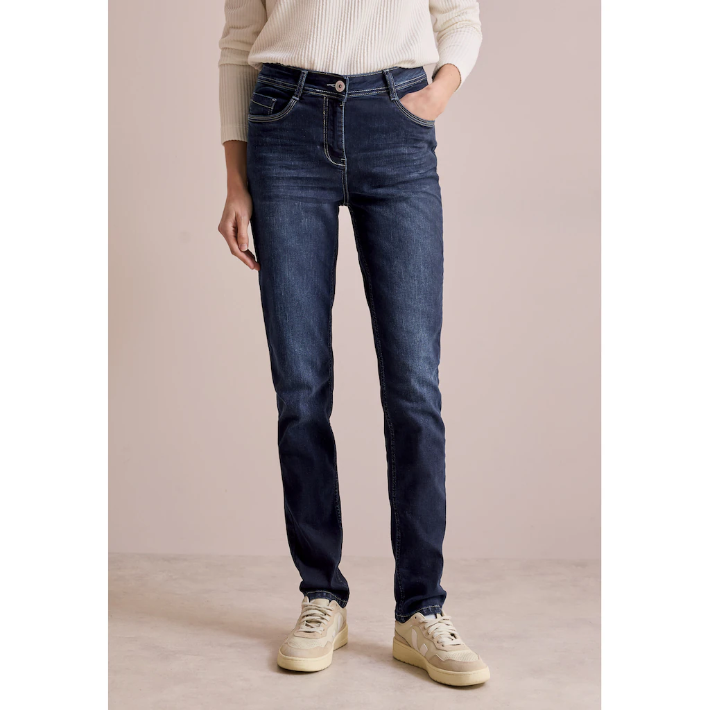 Cecil Skinny-fit-Jeans Aus Baumwolle Mit Stretchanteil