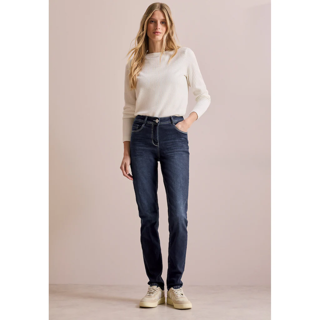 Cecil Skinny-fit-Jeans Aus Baumwolle Mit Stretchanteil