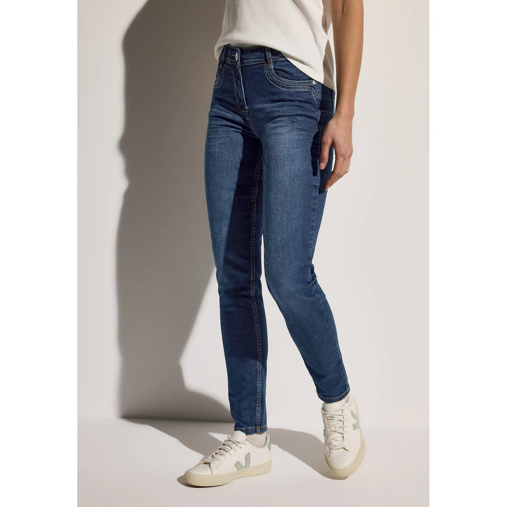 Cecil Slim-fit-Jeans High Waist