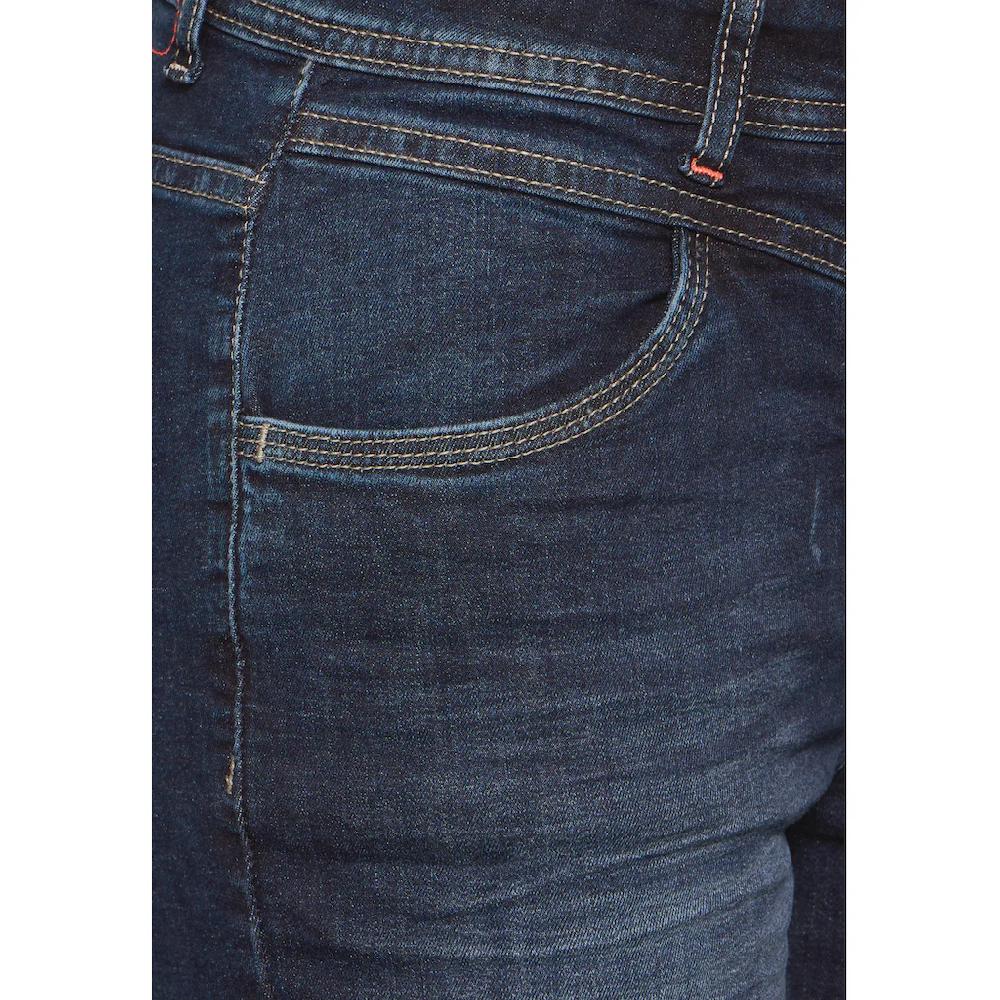 Cecil Slim-fit-Jeans »Style Vicky« In Blauer Waschung