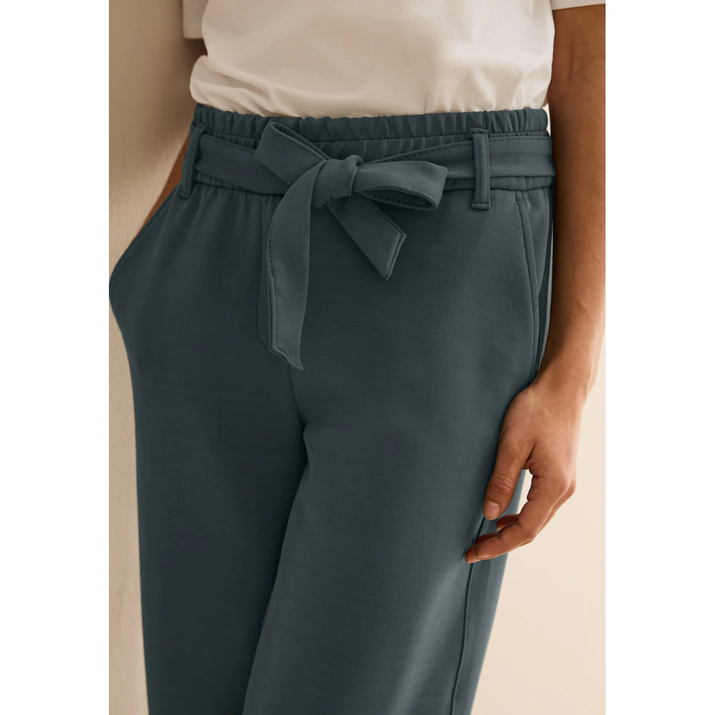 Cecil Stoffhose »Style NEELE« Mit Bindegürtel Und Elastischem Bund