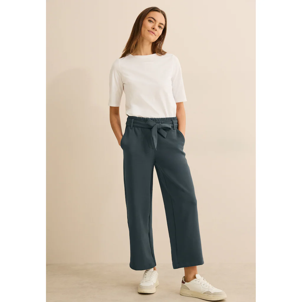 Cecil Stoffhose »Style NEELE« Mit Bindegürtel Und Elastischem Bund