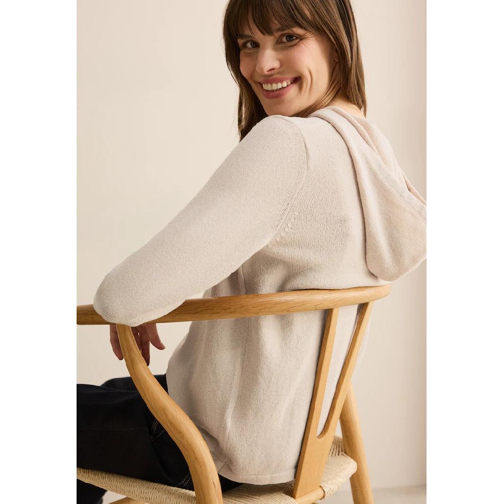 Cecil Strickpullover Mit Kapuze Und Tunnelzug