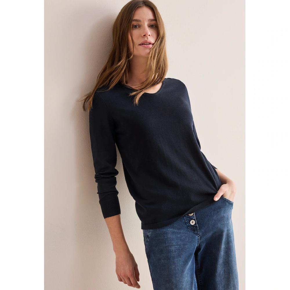 Cecil Strickpullover Mit V-Ausschnitt