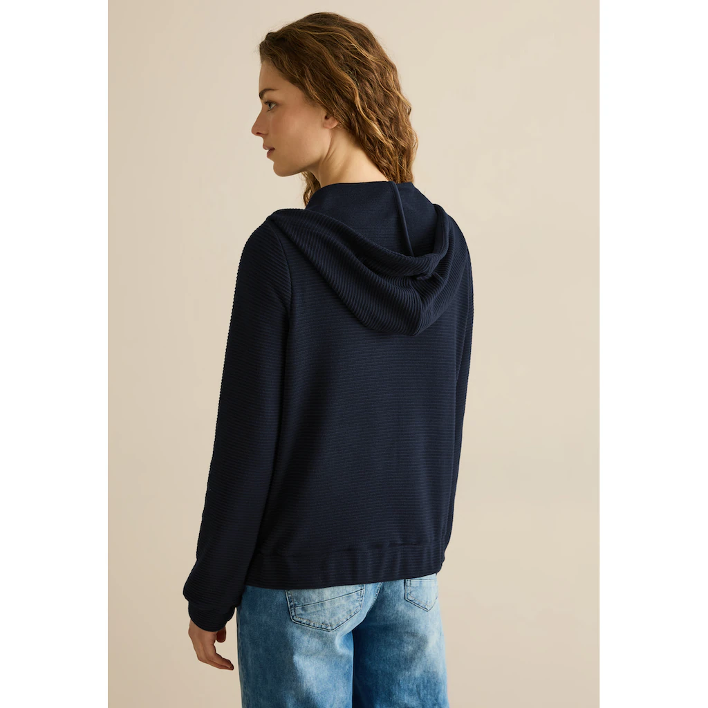 Cecil Sweatjacke Mit Kapuze Mit Tunnelzugband