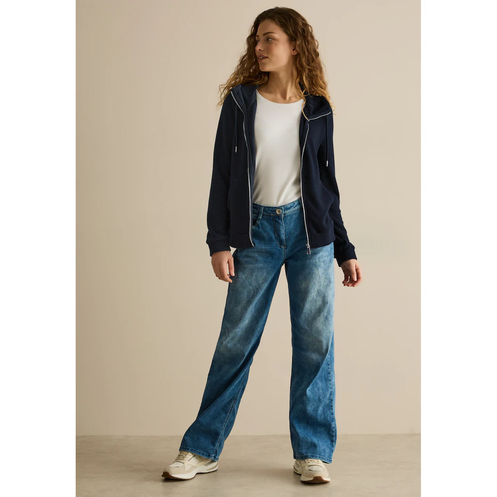 Cecil Sweatjacke Mit Kapuze Mit Tunnelzugband