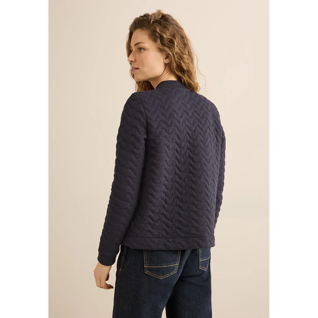 Cecil Sweatjacke Mit Stehkragen