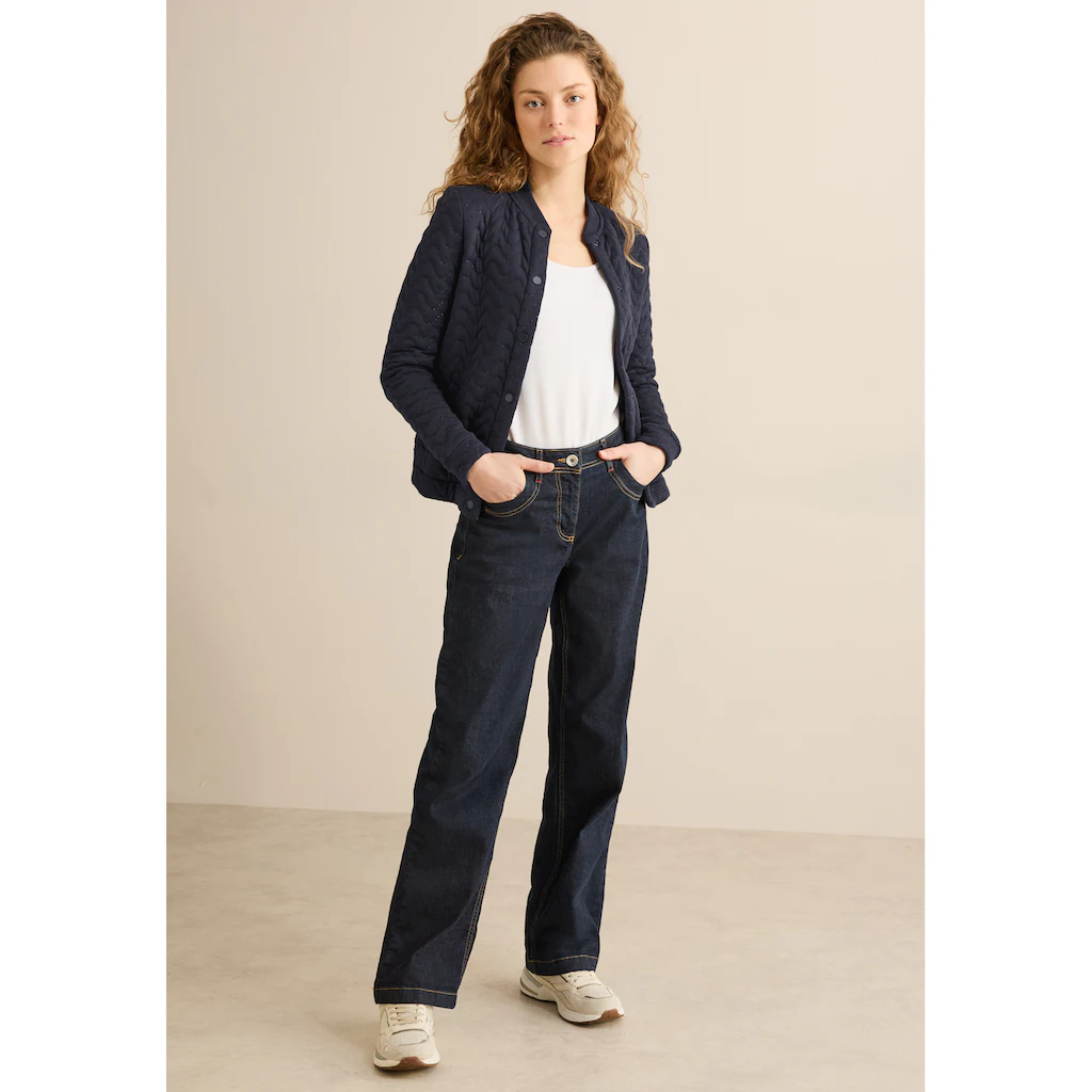 Cecil Sweatjacke Mit Stehkragen