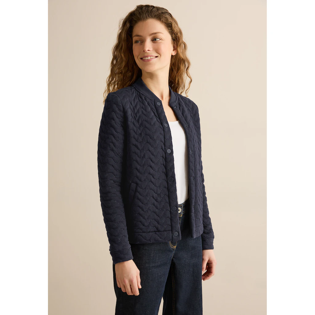 Cecil Sweatjacke mit Stehkragen