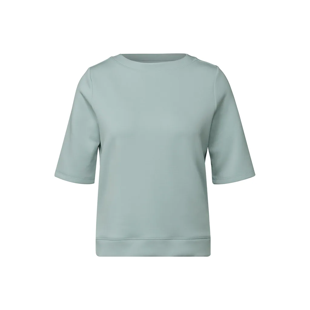 Cecil Sweatshirt Kurzarm Mit U-Boot-Ausschnitt