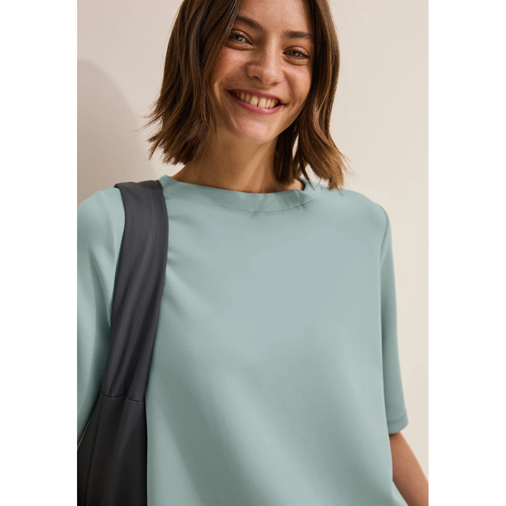 Cecil Sweatshirt kurzarm mit U-Boot-Ausschnitt