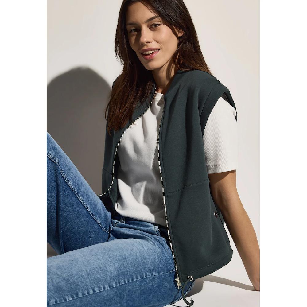 Cecil Sweatweste Mit Tunnelzug Am Saum