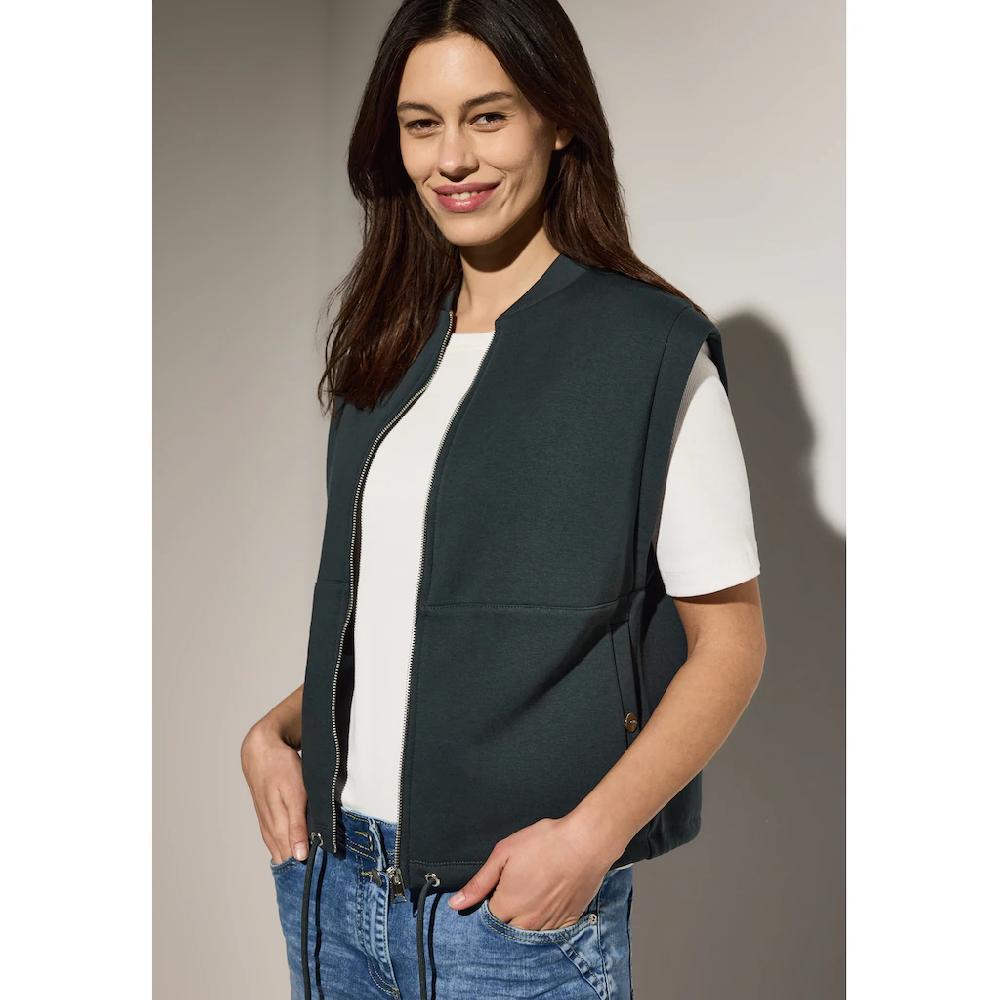 Cecil Sweatweste mit Tunnelzug am Saum