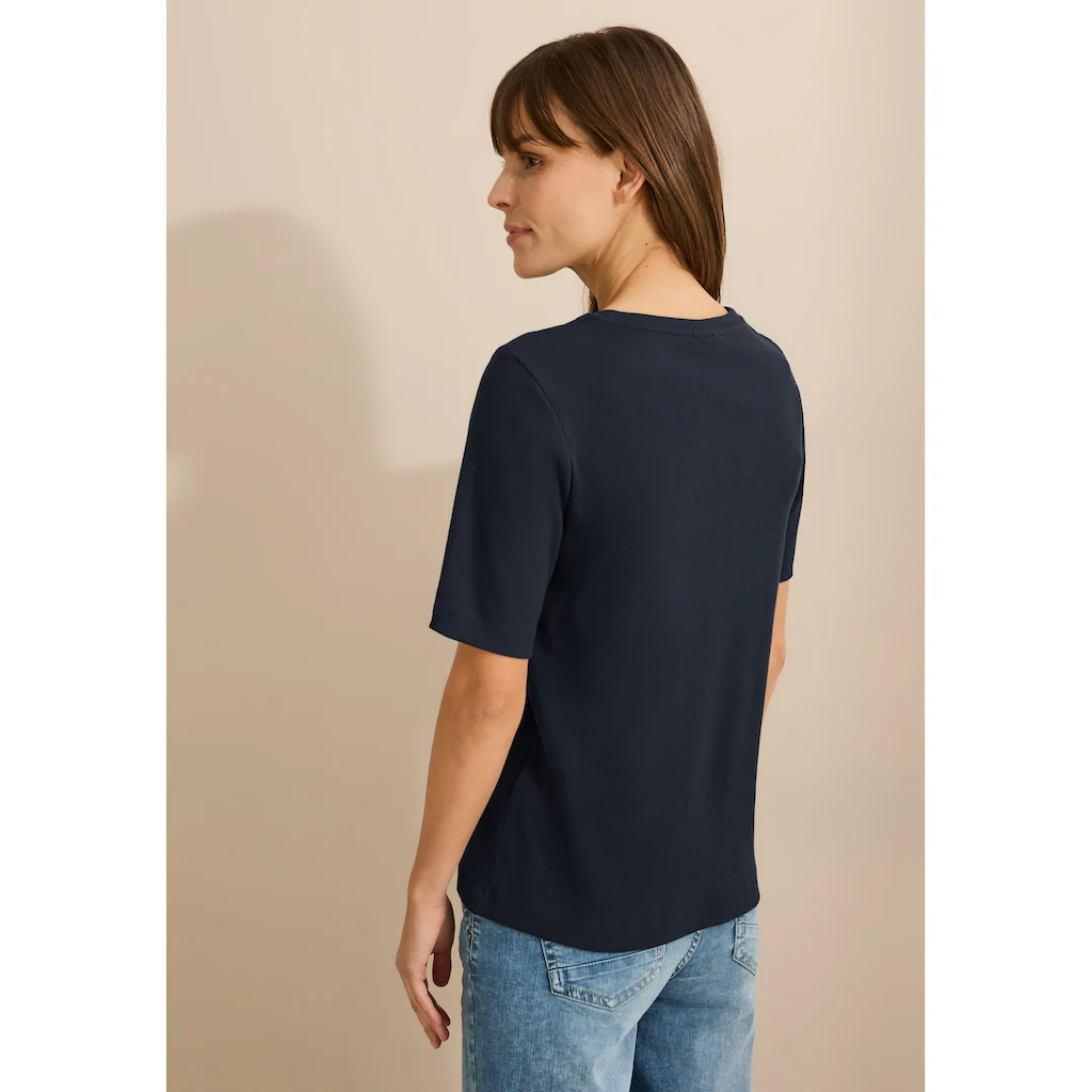 Cecil T-Shirt Im Körpernahem Schnitt