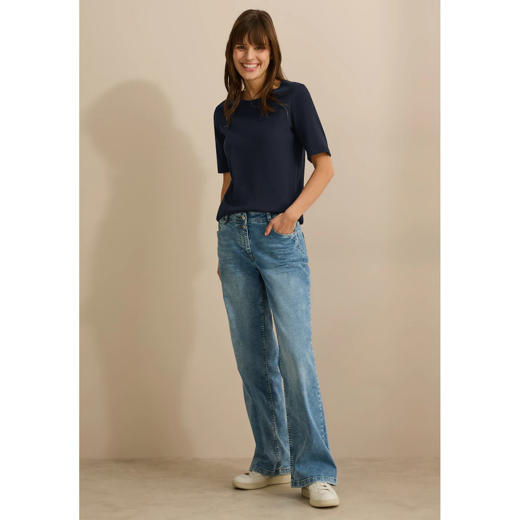 Cecil T-Shirt Im Körpernahem Schnitt