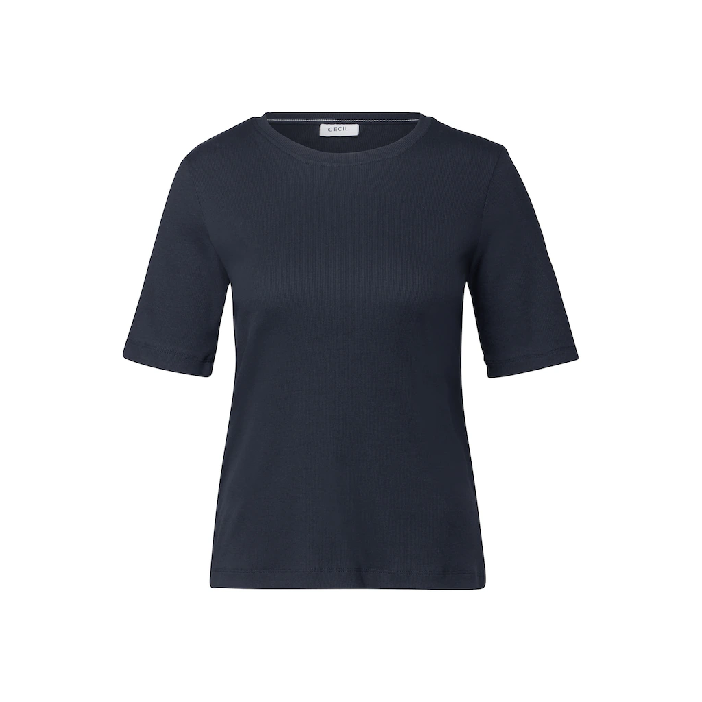 Cecil T-Shirt Im Körpernahem Schnitt
