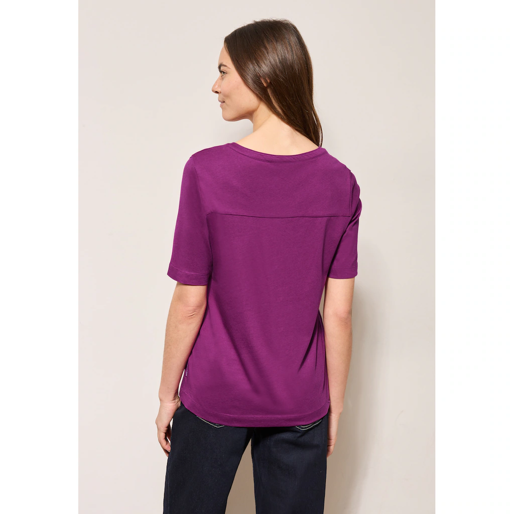 Cecil T-Shirt Im Soften Baumwoll-Mix