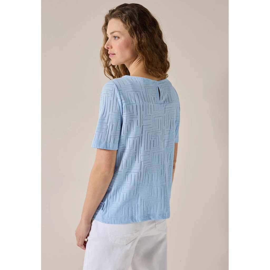 Cecil T-Shirt In Ausbrenner-Optik