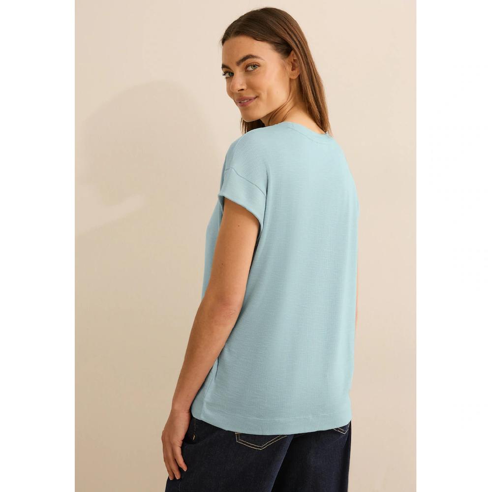 Cecil T-Shirt In Struktur-Optik