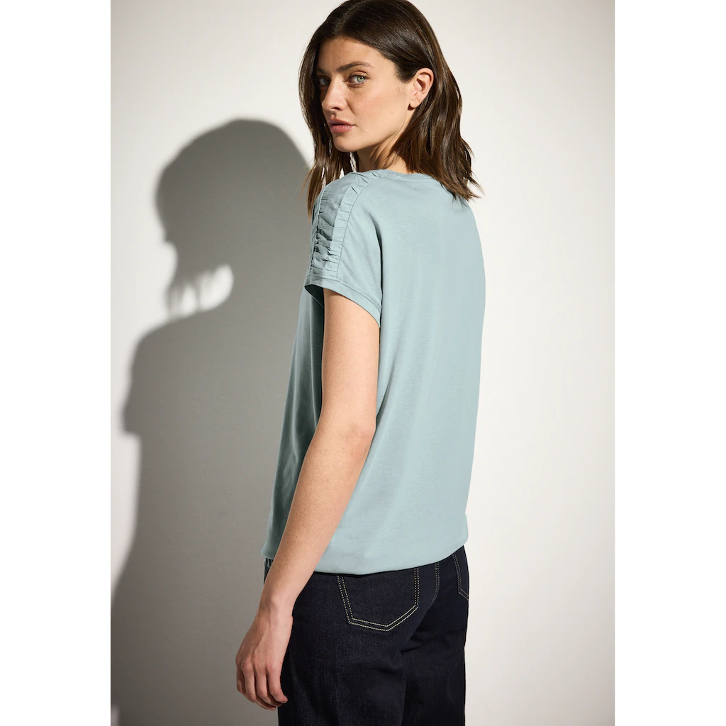 Cecil T-Shirt Mit Tunnelzug Am Saum