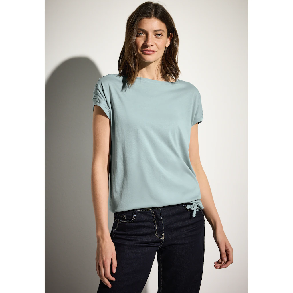 Cecil T-Shirt mit Tunnelzug am Saum