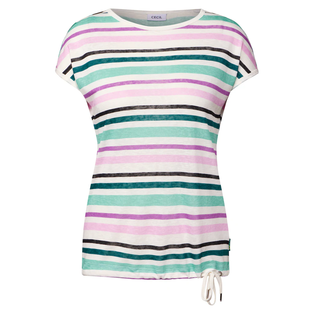 Cecil T-Shirt Mit U-Boot-Ausschnitt